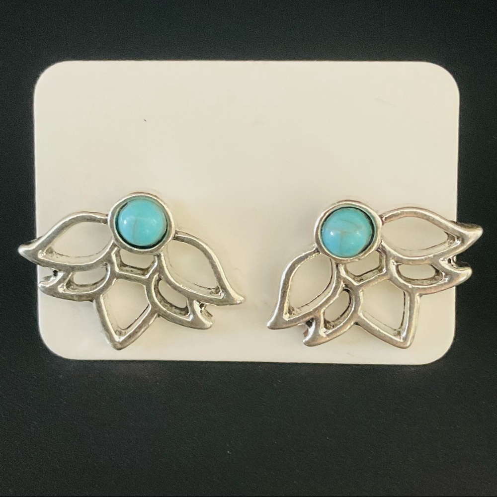 Turquoise Southwest Style Stud Earrings